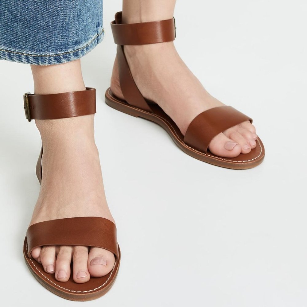 Madewell The Boardwalk Ankle Strap Sandal NWOT